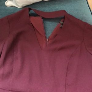 Burgundy dress